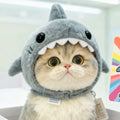 Cat Hat for Shark Plush Costume with Adjustable Chin Strap - Image 1