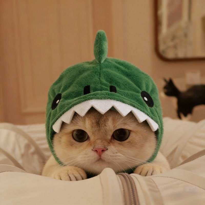 Cat Hat Hooded with Dinosaur Design Interactive Toy Options - Image 10