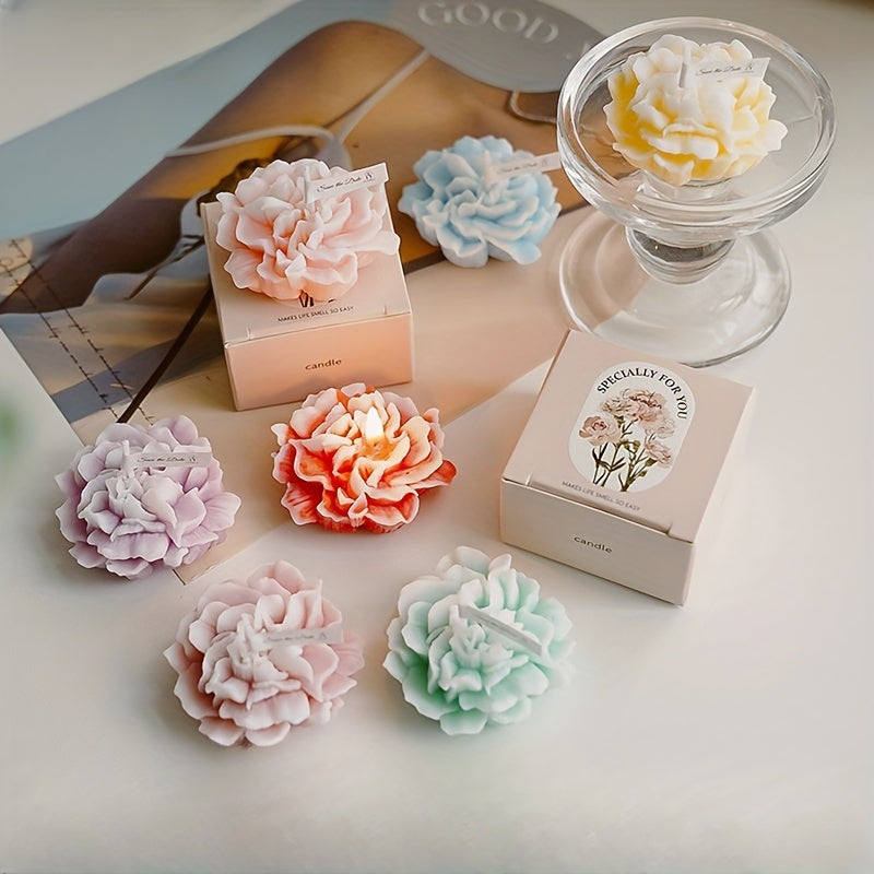 Candela profumata artistica a fiore di chiodi di garofano regalo per la Festa della Mamma