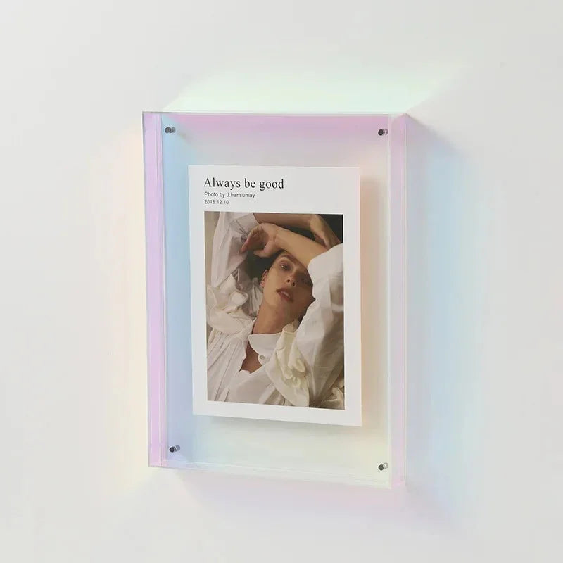 Cornice per foto moderna con effetto sospeso per decorazione da parete