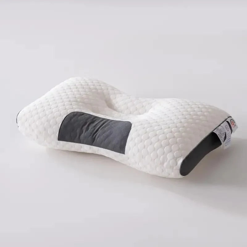 Cervical Support Pillow with Ergonomic Contour and Orthopedic Neck Relief Knitted Breathable Cover - Image 1