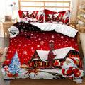 Christmas Bedding Set with Duvet Cover and Pillowcases Digital Print Design - Image 10