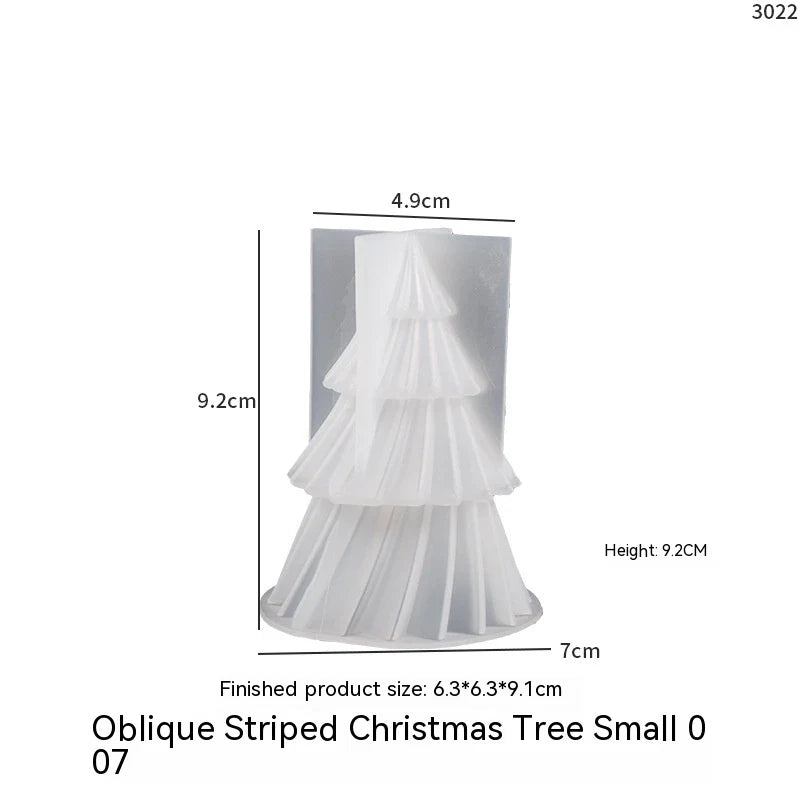 Christmas Candle Mold 3D Silicone Tree with Flexible Design for Soap Making - Image 6