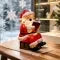 Christmas Night Light with LED Santa Claus Design Battery Operated Figurine - Image 3