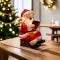 Christmas Night Light with LED Santa Claus Design Battery Operated Figurine - Image 4