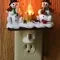 Christmas Night Lights Plug-In Snowman Campfire with Warm Yellow Flame Bulb - Image 6