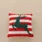 Christmas Pillow Cover with Embroidered Festive Design and Woven Throw Accent - Image 3