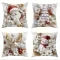 Christmas Pillow Covers Set of 4 Square Throw Decorative Cushion with 3D Holiday Designs - Image 9