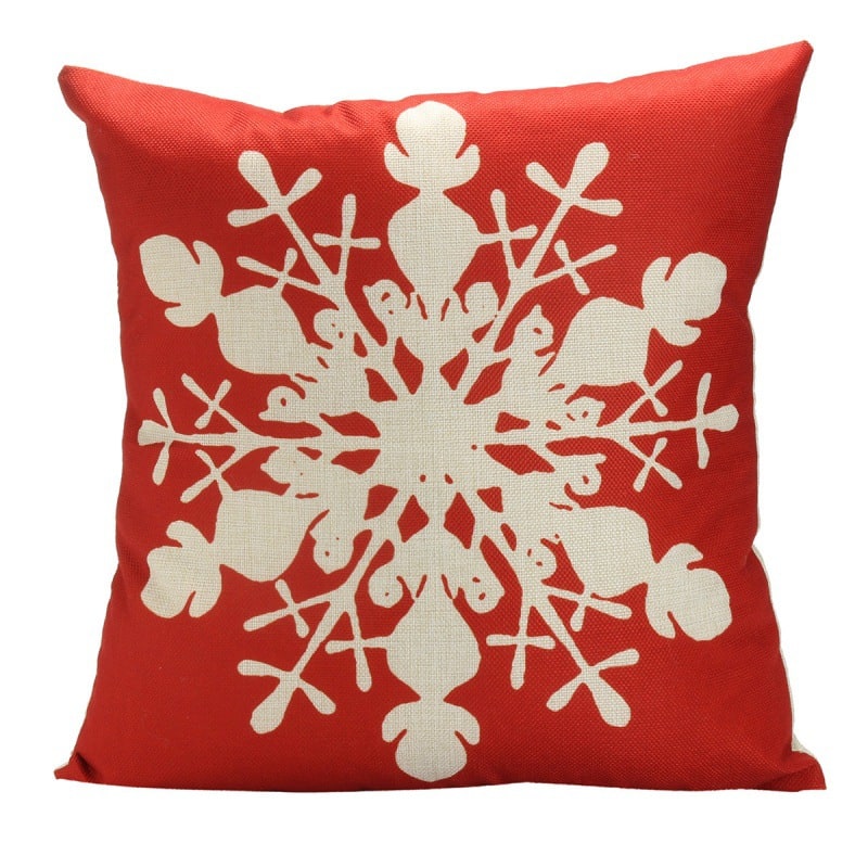 Christmas Pillow Covers with Linen Texture and Holiday Graphics Decorative Throw Accent 18x18 - Image 14