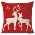 Christmas Pillow Covers with Linen Texture and Holiday Graphics Decorative Throw Accent 18x18 - Image 22