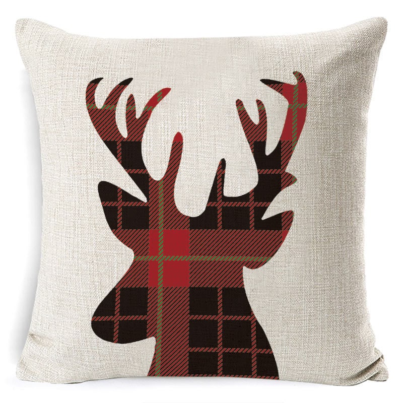 Christmas Pillow Covers with Linen Texture and Holiday Graphics Decorative Throw Accent 18x18 - Image 23