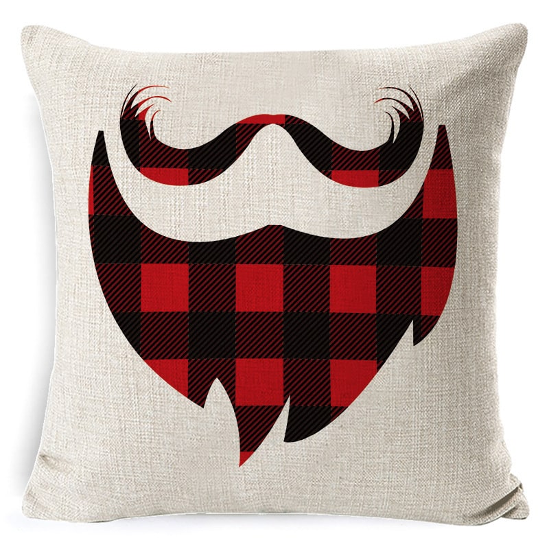 Christmas Pillow Covers with Linen Texture and Holiday Graphics Decorative Throw Accent 18x18 - Image 25