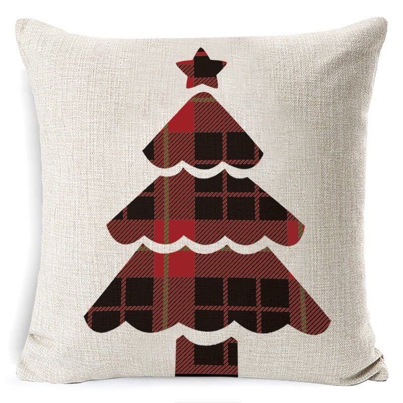Christmas Pillow Covers with Linen Texture and Holiday Graphics Decorative Throw Accent 18x18 - Image 30