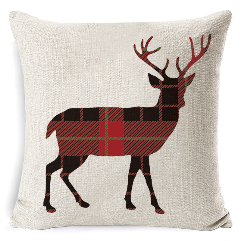 Christmas Pillow Covers with Linen Texture and Holiday Graphics Decorative Throw Accent 18x18 - Image 37