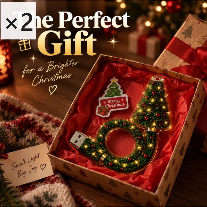 Christmas Projector Light with Flexible LED Tree Design and Colorful Holiday Patterns - Image 3