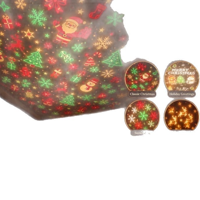Christmas Projector Light with Flexible LED Tree Design and Colorful Holiday Patterns - Image 5