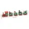 Christmas Train Decoration with Miniature Wooden Figures and Festive Holiday Details - Image 1