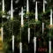 Christmas Tree Candles with LED Flickering Flame and Hanging Crystal Ornaments - Image 22