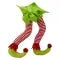Christmas Tree Decorations Plush Elf Legs with Red and White Stripes Pointed Green Shoes - Image 2