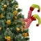 Christmas Tree Decorations Plush Elf Legs with Red and White Stripes Pointed Green Shoes - Image 4