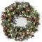 Christmas Wreath with Artificial Pine Red Berries Cones and Integrated LED Lights - Image 8