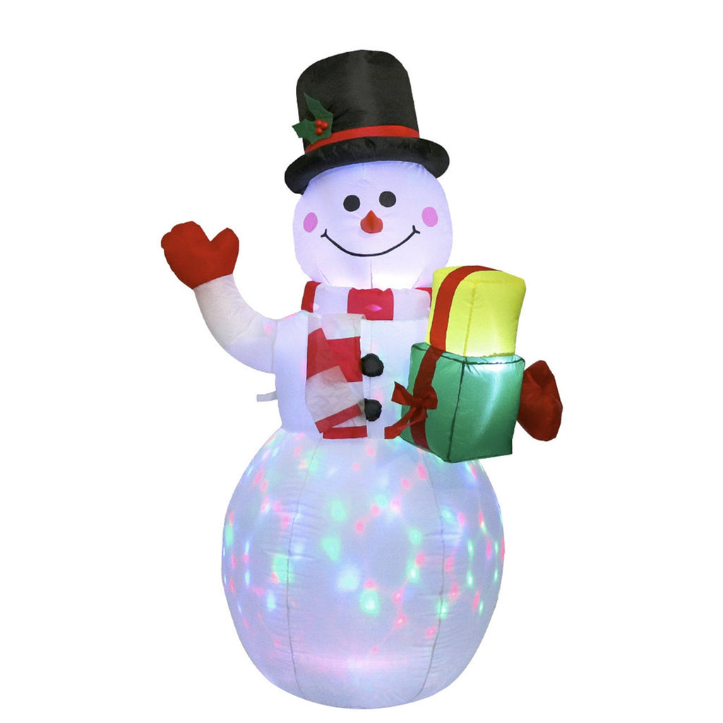 Christmas Yard Decorations Inflatable LED Lights Outdoor Lawn Display with Glowing Figures - Image 1