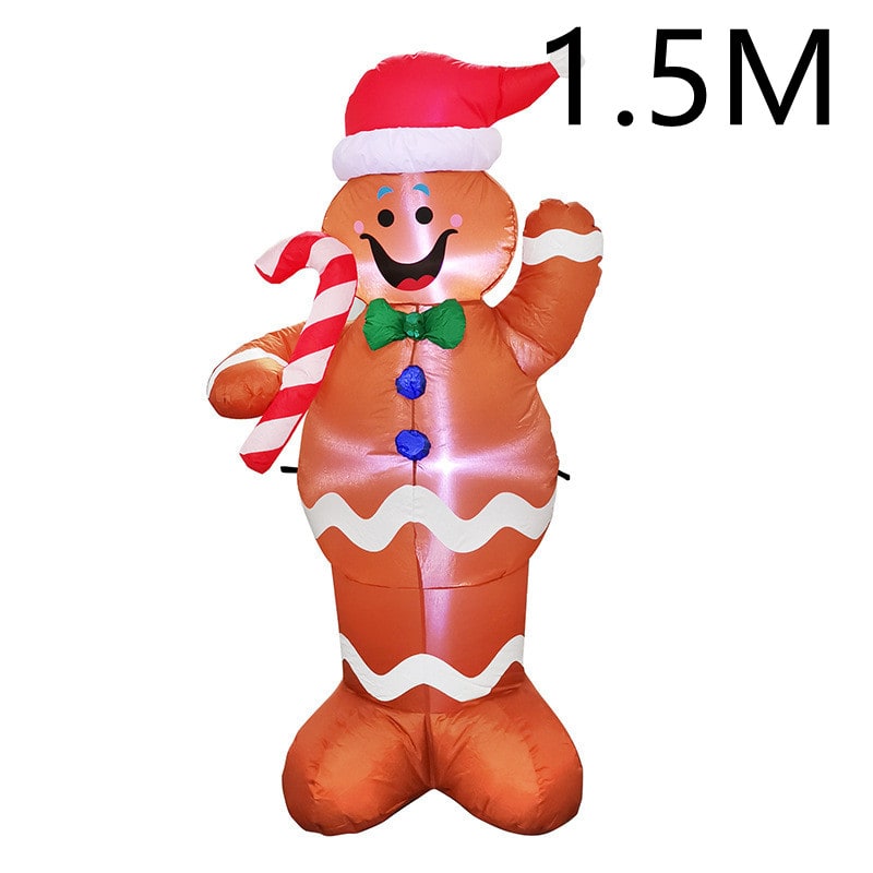 Christmas Yard Decorations Inflatable LED Lights Outdoor Lawn Display with Glowing Figures - Image 15