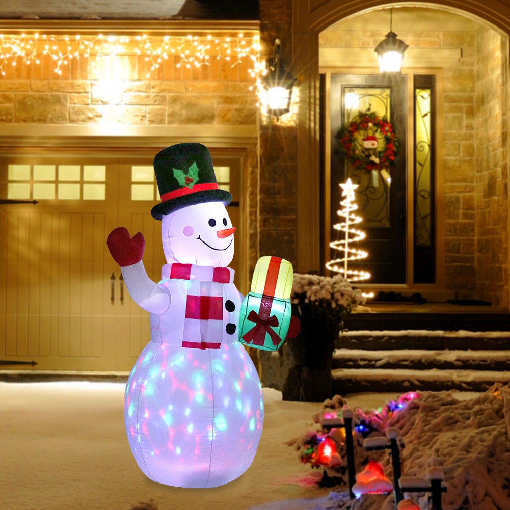 Christmas Yard Decorations Inflatable LED Lights Outdoor Lawn Display with Glowing Figures - Image 16