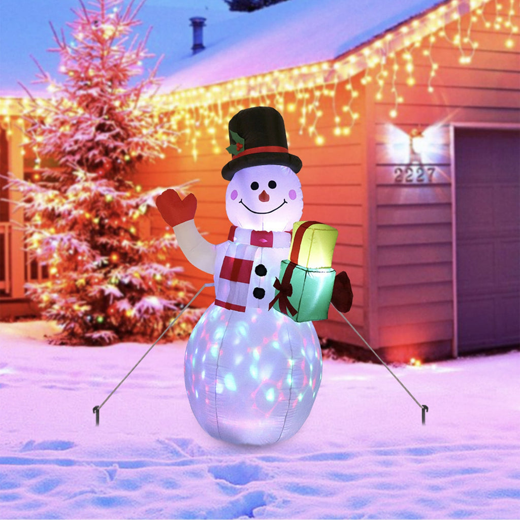 Christmas Yard Decorations Inflatable LED Lights Outdoor Lawn Display with Glowing Figures - Image 18