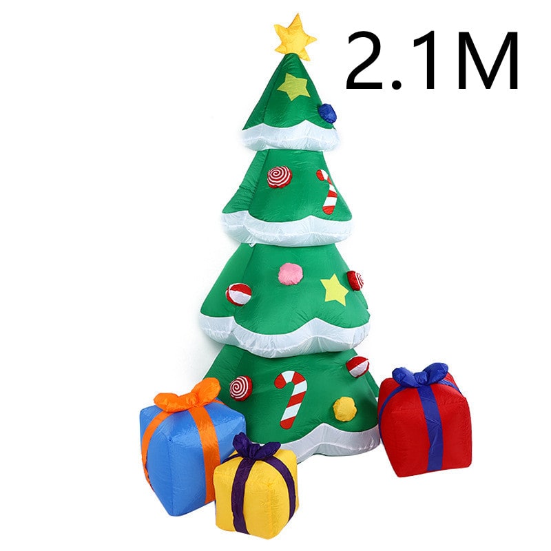 Christmas Yard Decorations Inflatable LED Lights Outdoor Lawn Display with Glowing Figures - Image 4