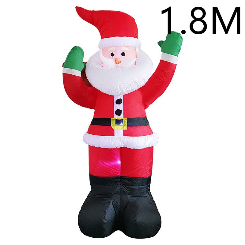 Christmas Yard Decorations Inflatable LED Lights Outdoor Lawn Display with Glowing Figures - Image 6