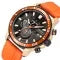 Chronograph Watch with Silicone Strap Subdials Date Window and Luminous Hands - Image 4