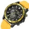 Chronograph Watch with Silicone Strap Subdials Date Window and Luminous Hands - Image 5