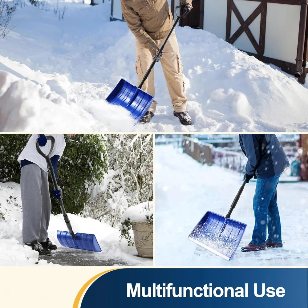 Collapsible Snow Shovel with Adjustable Handle and Plastic Scoop - Image 5