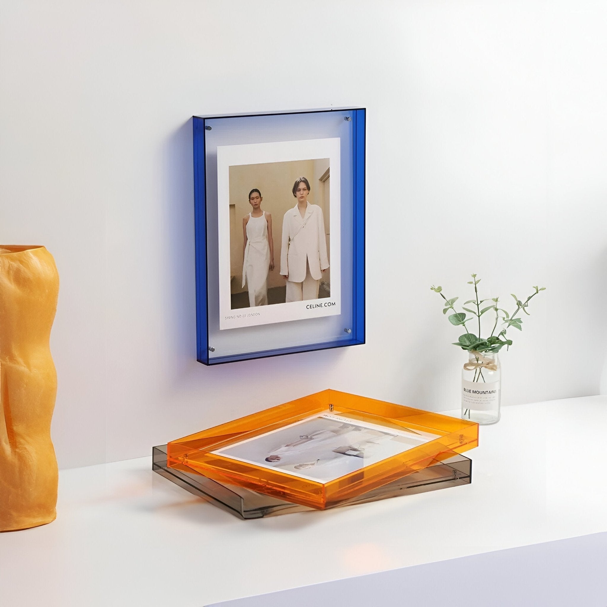 Moderne Acryl-Fotorahmen mit schwebendem Bildeffekt