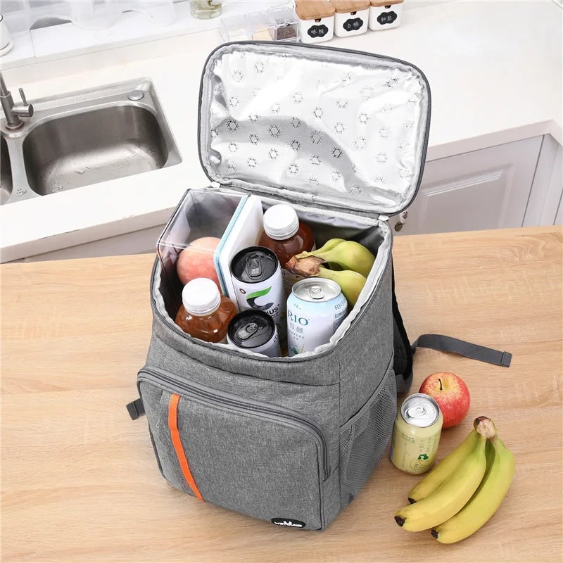 Cooler Backpack with Insulated Leakproof Compartment and Front Pocket for Lunch - Image 4