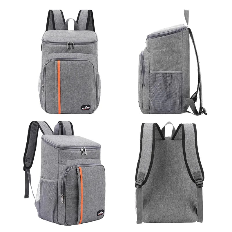 Cooler Backpack with Insulated Leakproof Compartment and Front Pocket for Lunch - Image 5