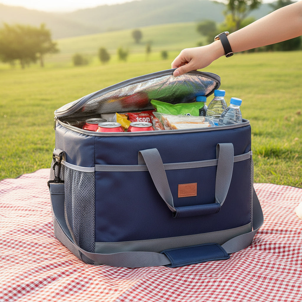 Tragbare Kühltasche für Lebensmittel und Getränke