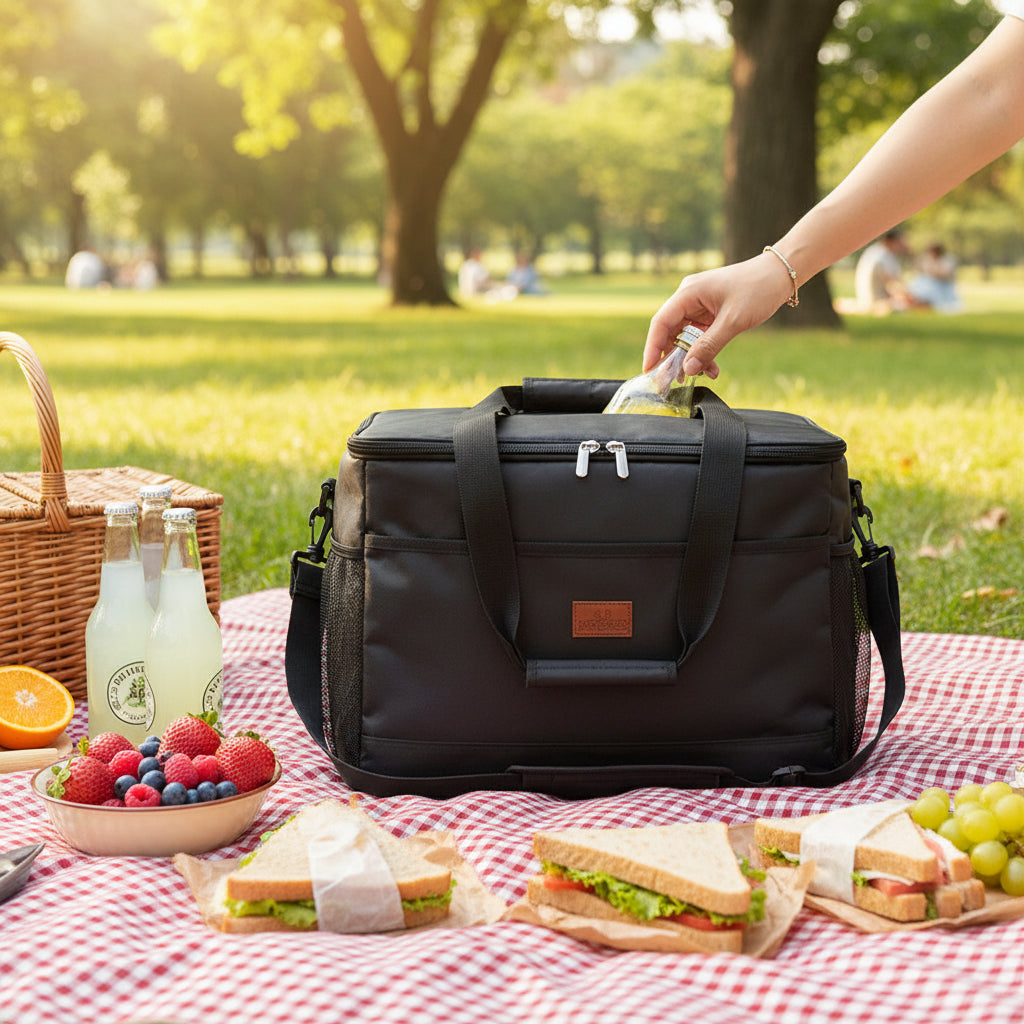 Tragbare Kühltasche für Lebensmittel und Getränke