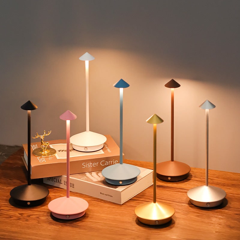 Cordless Rechargeable LED Table Lamp with Minimalist Design and USB Charging - Image 1