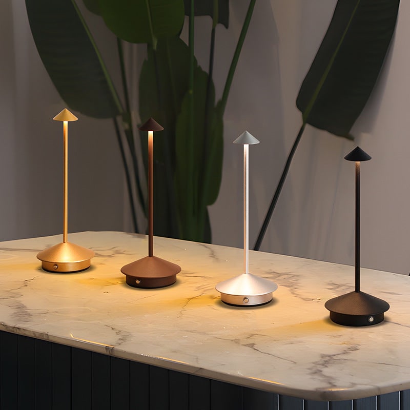 Cordless Rechargeable LED Table Lamp with Minimalist Design and USB Charging - Image 2