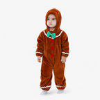 Miękki i puszysty zimowy kostium dziecięcy w kształcie piernika