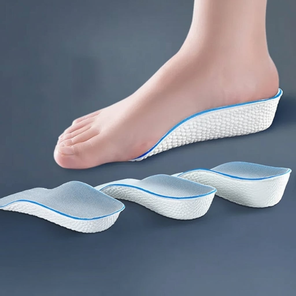 Custom Arch Support Insoles with Height Ergonomic Wedge and Deep Heel Cup for All-Day Comfort - Image 1