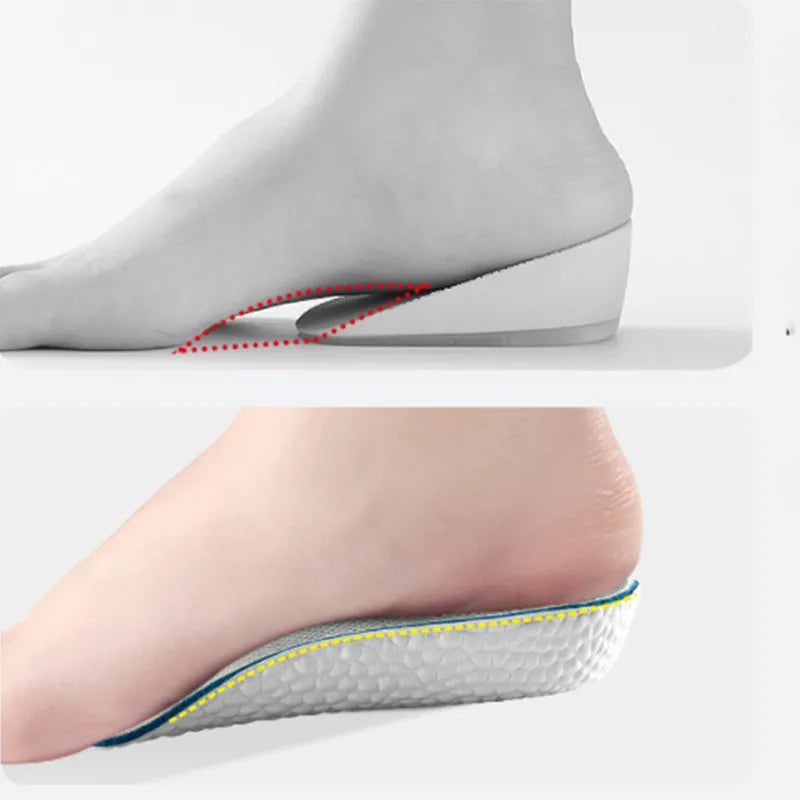 Custom Arch Support Insoles with Height Ergonomic Wedge and Deep Heel Cup for All-Day Comfort - Image 2