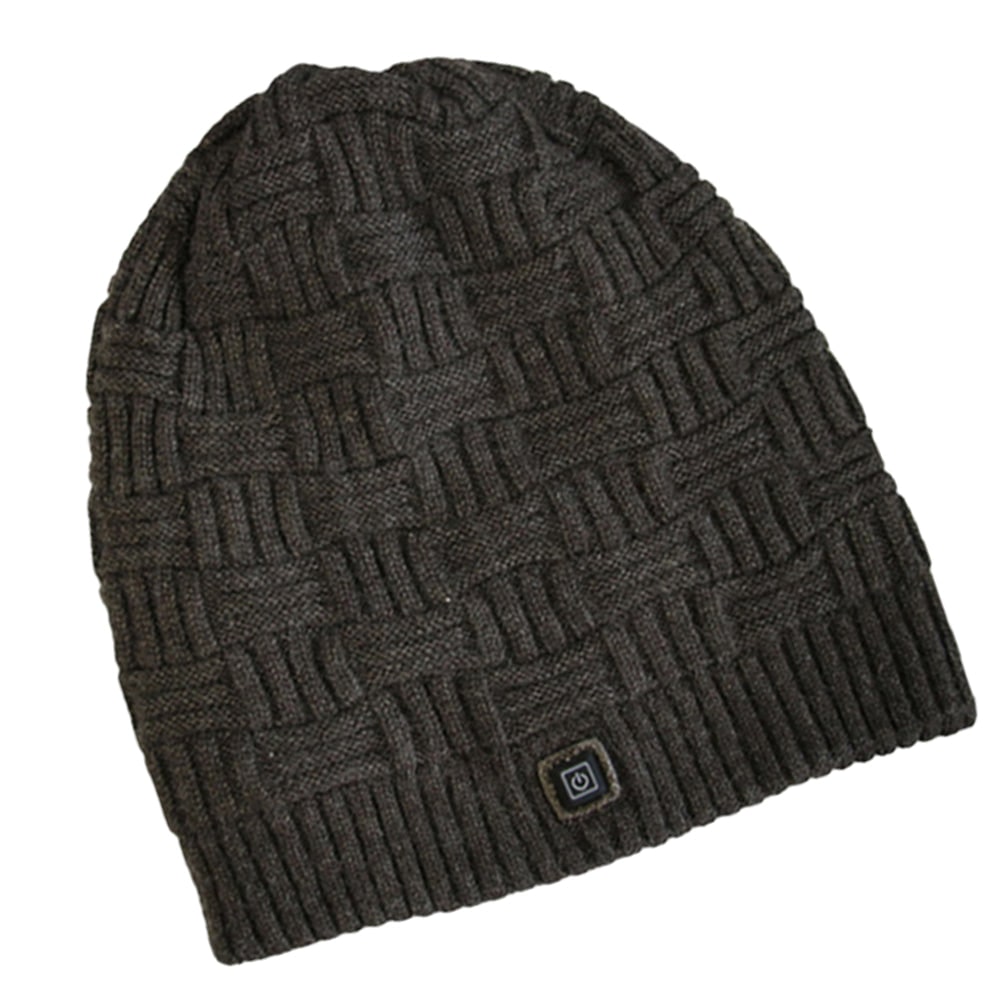 Czapka Zimowa z Daszkiem Damska Podgrzewana Beanie Akumulatorem 3400mah Uszatka Męska - Image 3