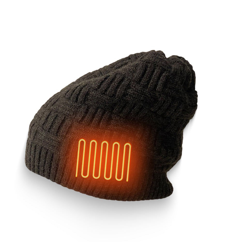 Czapka Zimowa z Daszkiem Damska Podgrzewana Beanie Akumulatorem 3400mah Uszatka Męska - Image 6