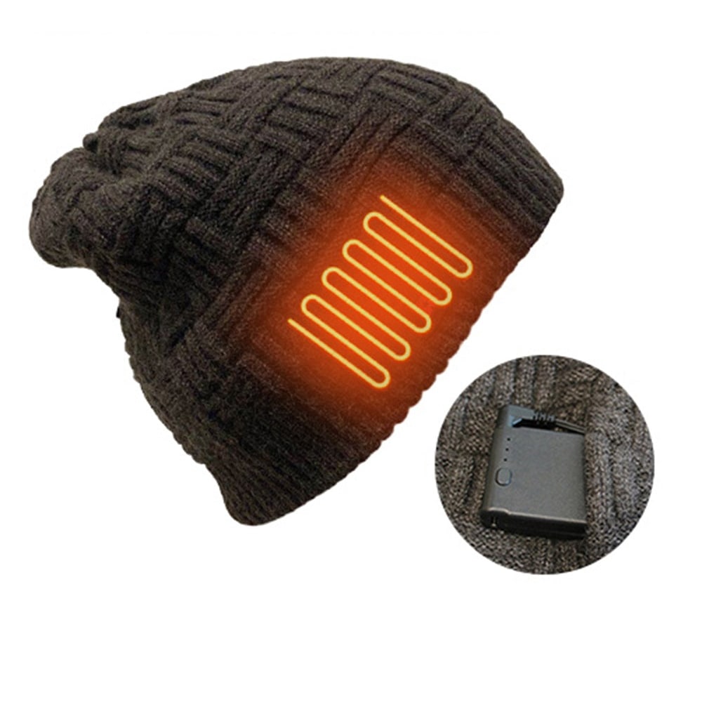 Czapka Zimowa z Daszkiem Damska Podgrzewana Beanie Akumulatorem 3400mah Uszatka Męska - Image 8
