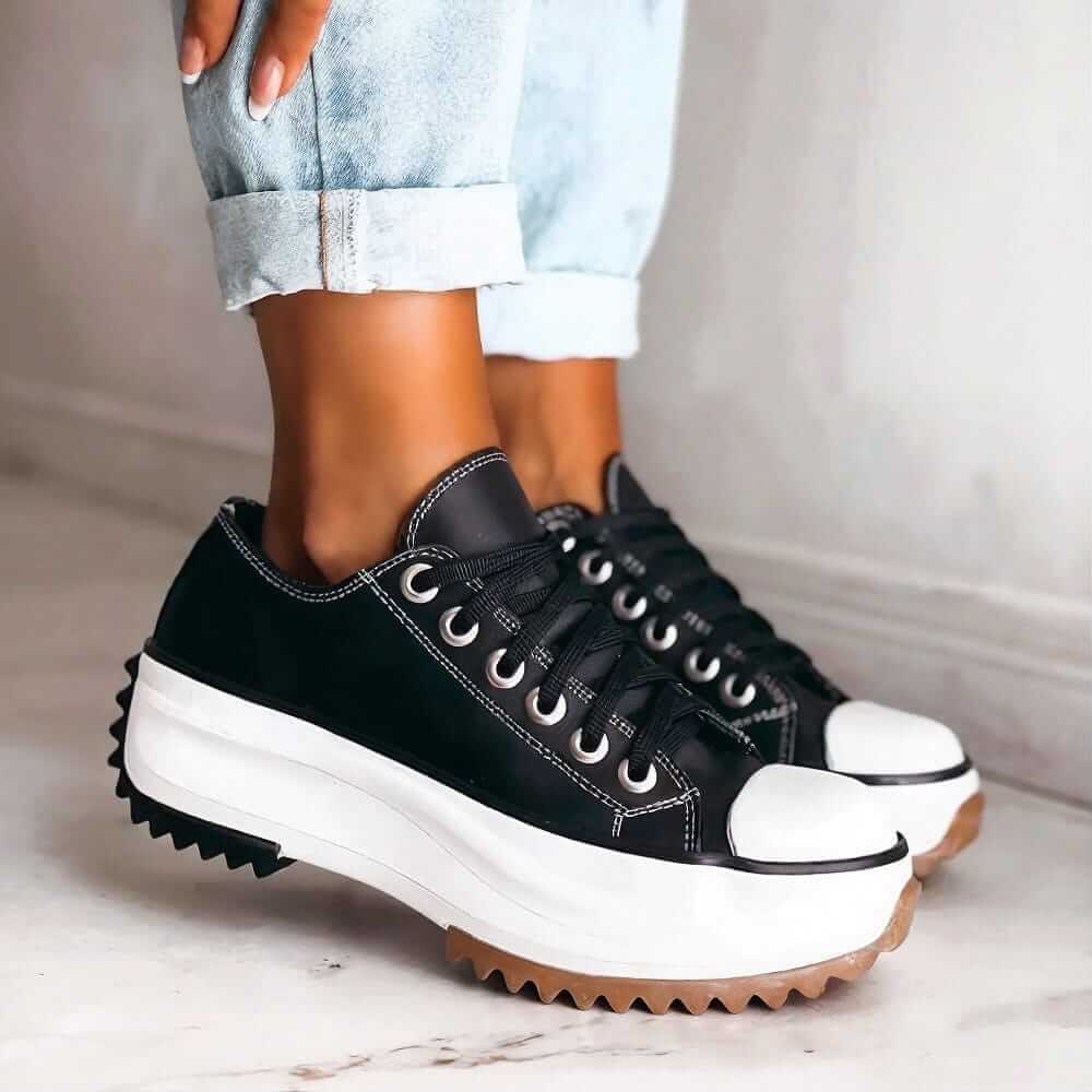 Damskie buty do chodzenia w stylu vintage z paskiem