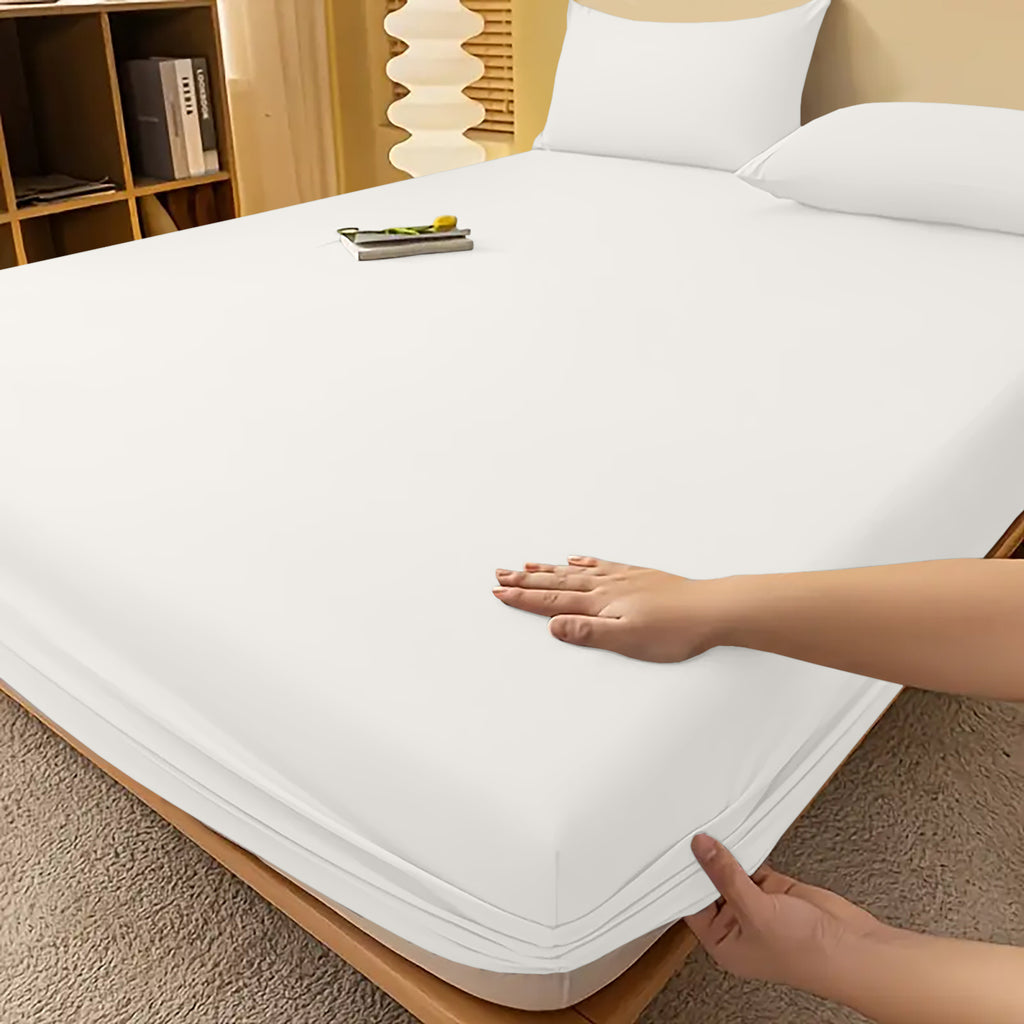Fitted Sheet with Deep Corners Soft Wrinkle-Resistant