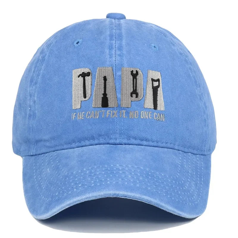 Dad Gang Hat with Embroidered Papa Design and Vintage Washed Cotton - Image 12
